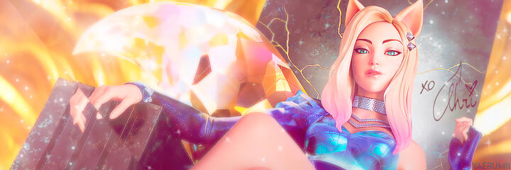 Ahri KDA twitter banner
