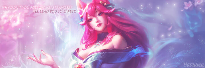 Ahri Spirit Blossom twitter banner